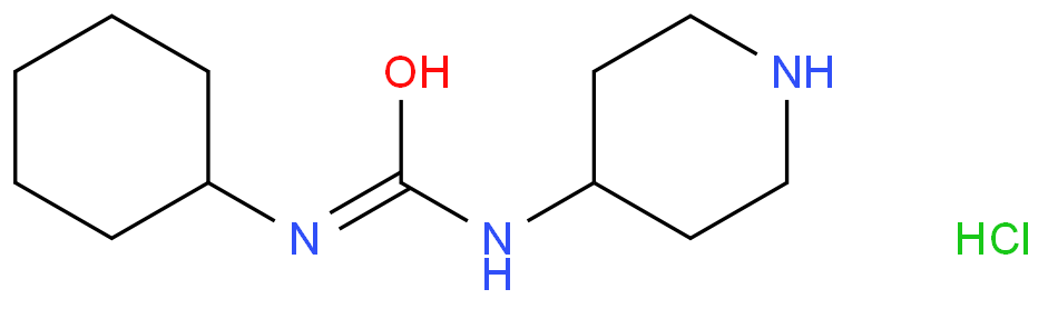 1-cyclohexyl-3-(piperidin-4-yl)urea hydrochloride
