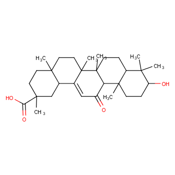 18β-Glycyrrhetinic Acid structure