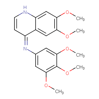 6,7-二甲氧基-N-(3,4,5-三甲氧基苯基)喹啉-4-胺/319492-82-5