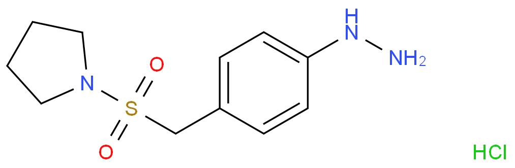 4-(1-Pyrrolidinylsulforylmenthyl)phenylhydrazine hydrochloride 