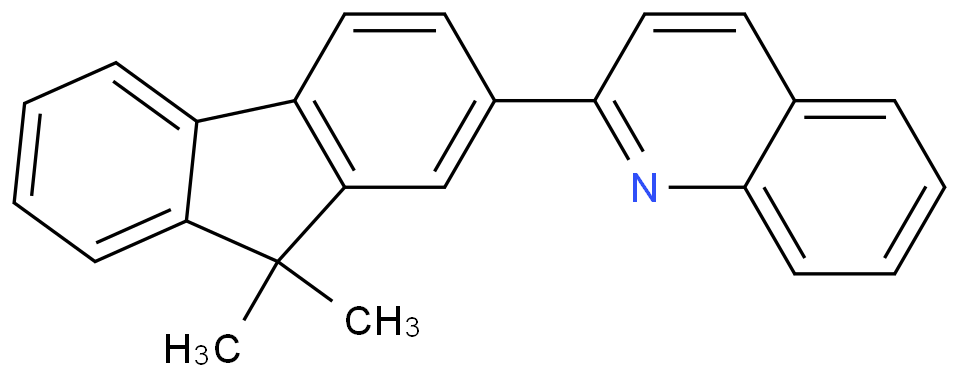 QUINOLINE, 2-(9,9-DIMETHYL-9H-FLUOREN-2-YL)- structure