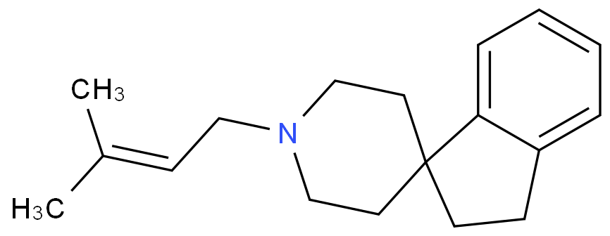 3,4-dihydro-1'-(3-methylbut-2-enyl)spiro(1H-indene-1,4'-piperidine)