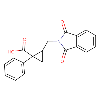 (Z)-1-Phenyl-2-(phthalimidomethyl)cyclopropanecarboxylic acid  