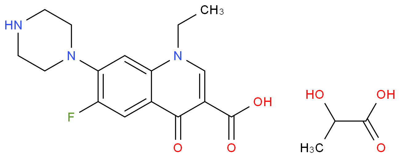 乳酸诺氟沙星化学结构式
