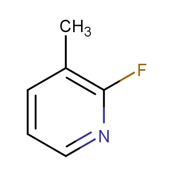 2-氟-3-甲基吡啶化学结构式
