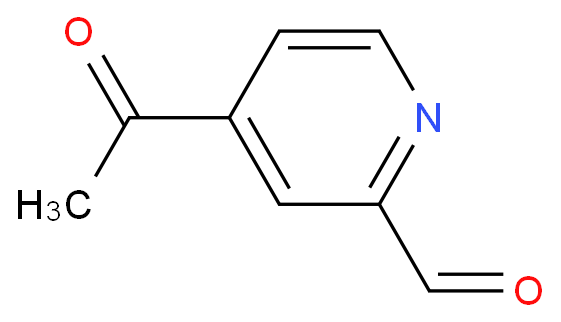 Picolinaldehyde, 4-acetyl- (8CI) structural formula image