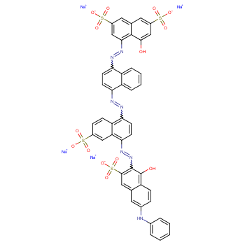 2,7-Naphthalenedisulfonicacid,4-hydroxy-5-[2-[4-[2-[4-[2-[1-hydroxy-6-(phenylamino)-3-sulfo-2-naphthalenyl]diazenyl]-6-sulfo-1-naphthalenyl]diazenyl]-1-naphthalenyl]diazenyl]-,sodium salt (1:4)  