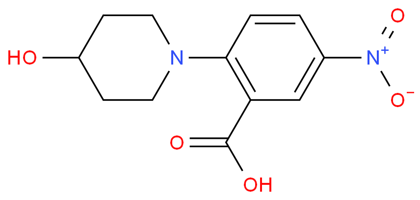 5-NITRO-2-(PIPERIDIN-4-OL-1-YL)BENZOIC ACID