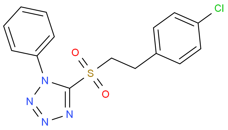 5-((4-氯苯乙基)磺酰基)-1-苯基-1H-四唑/1372784-40-1