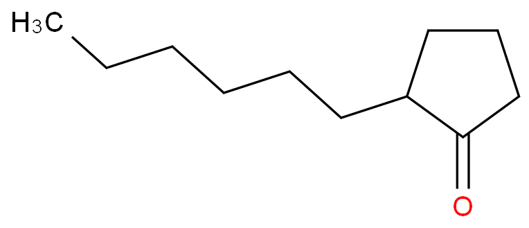 2-己基环戊酮化学结构式