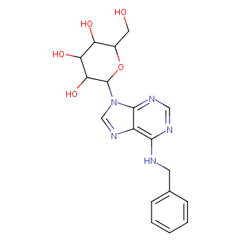 6-BENZYLAMINOPURINE 9-(BETA-D-GLUCOSIDE)