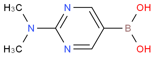 2-二甲基氨基嘧啶-5-硼酸化学结构式