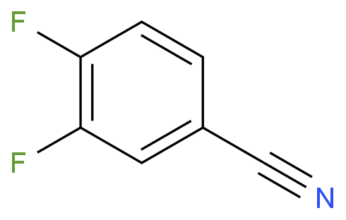 3,4-Difluorobenzonitrile structure