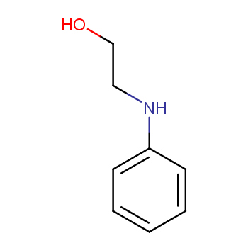 N-苯基乙醇胺化学结构式