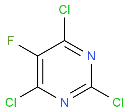 6693-08-9 2,4,6-三氯-5-氟嘧啶 结构式图片