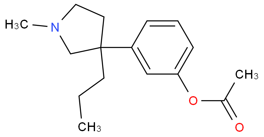 (+)-Acetic acid 3-(1-methyl-3-propyl-3-pyrrolidinyl)phenyl ester