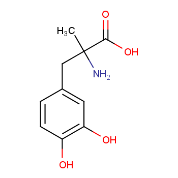 Methyldopa structure