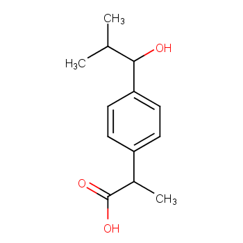 2-[4-(1-Hydroxy-2-methylpropyl)phenyl]propanoic acid