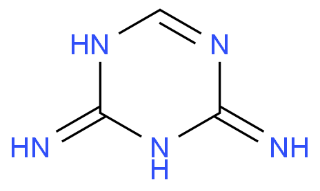 2,4-二氨基-1,3,5-三嗪化学结构式