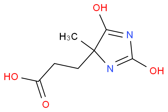 3-(4-methyl-2,5-dioxo-imidazolidin-4-yl)propanoic acid  