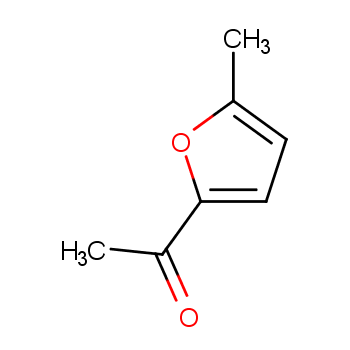 5-甲基-2-乙酰基呋喃化学结构式