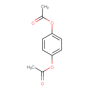 对二乙酰氧基苯化学结构式