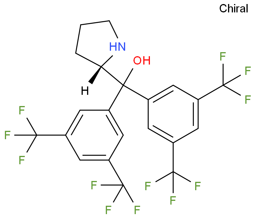 (S)-α,α-双[3,5-双(三氟甲基)苯基]-2-吡咯烷甲醇CAS848821-76-1（自有实验室，优势产品常备库