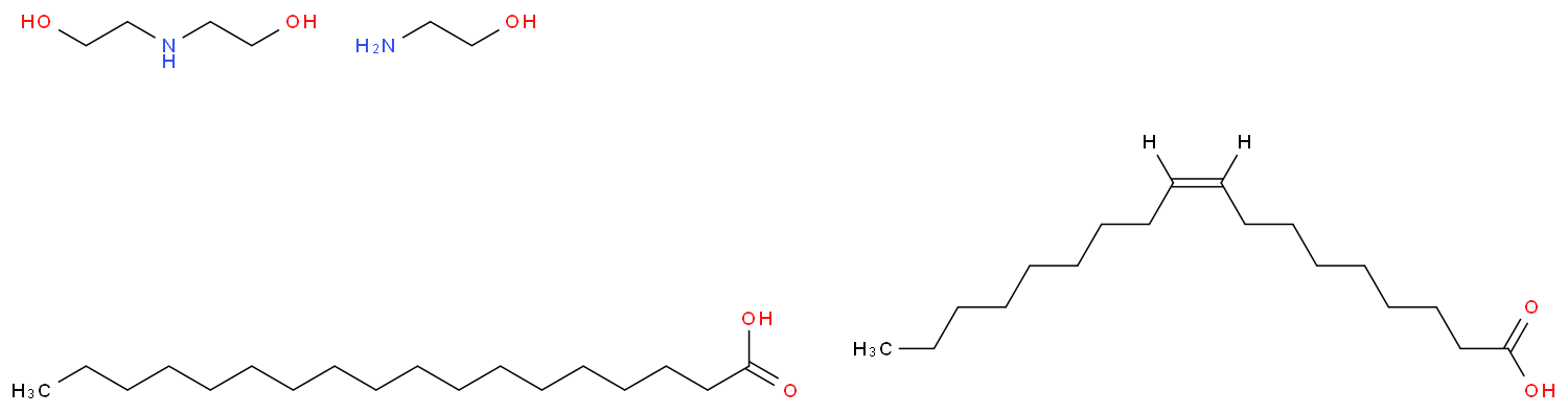 Z-9-十八烯酸与二乙醇胺、乙醇胺和十八烷酸的反应产物