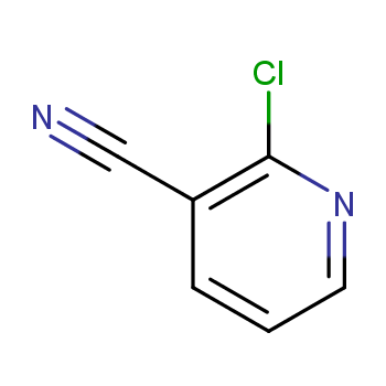 2-Chloro-3-cyanopyridine structure