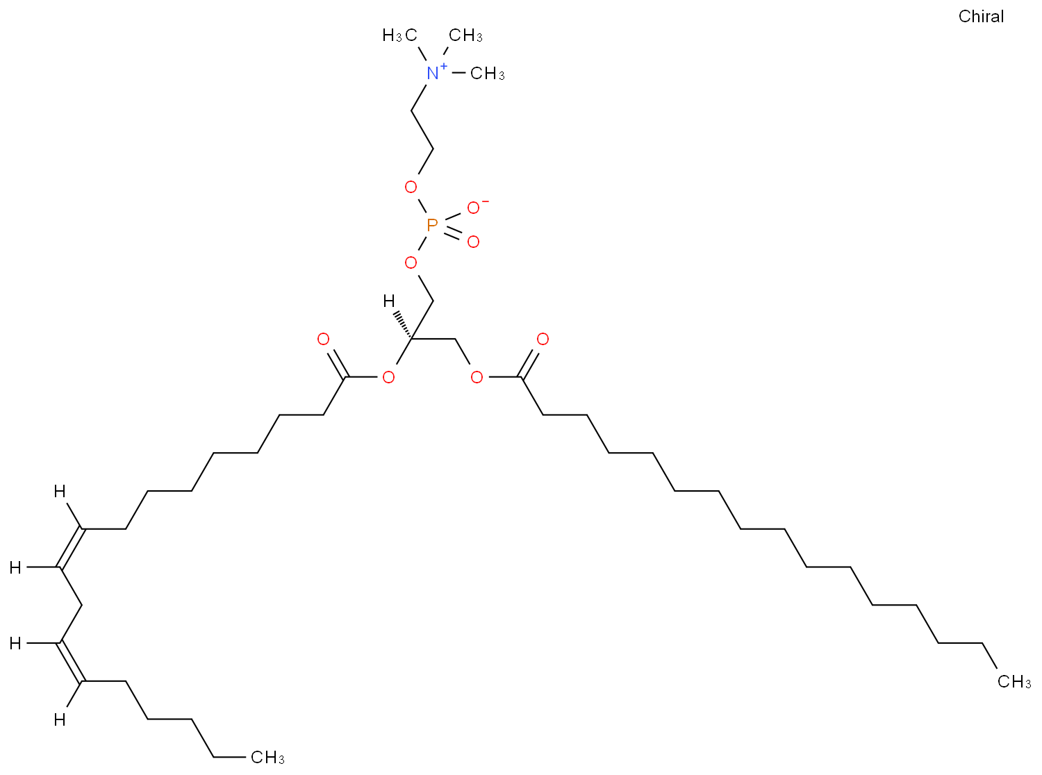 Lecithin; 8002-43-5 structural formula