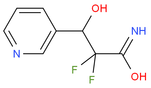 2,2-DIFLUORO-3-HYDROXY-(3-PYRIDYL)PROPIONYL AMIDE