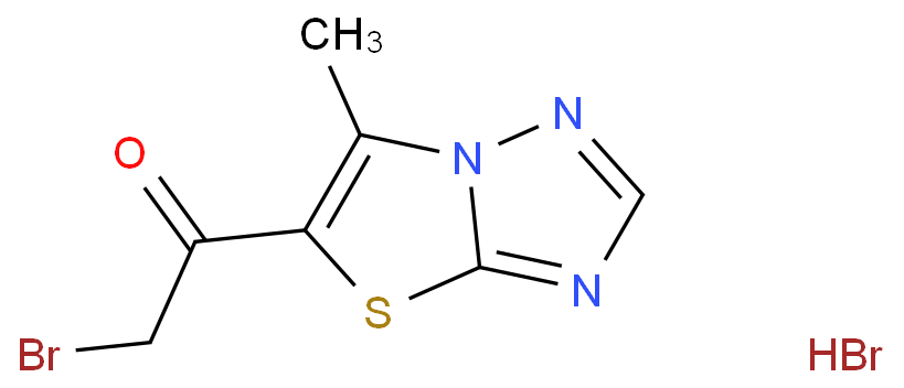 2-BROMO-1-(6-METHYL[1,3]THIAZOLO[3,2-B] [1,2,4]TRIAZOLO-5-YL)-1-ETHANONE HYDROBROMIDE