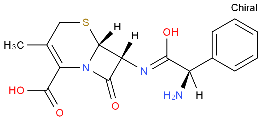 头孢氨苄化学结构式