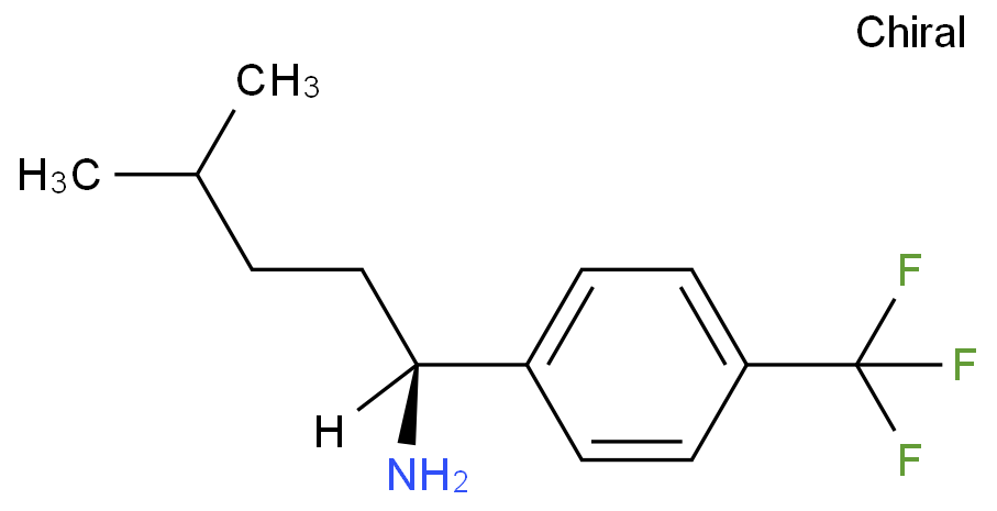 (1S)-4-methyl-1-[4-(trifluoromethyl)phenyl]pentan-1-amine