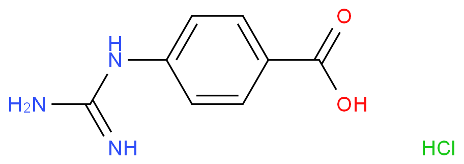 4-胍基苯甲酸盐酸盐化学结构式