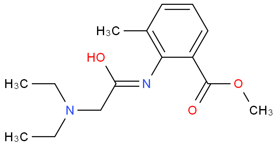 托利卡因化学结构式