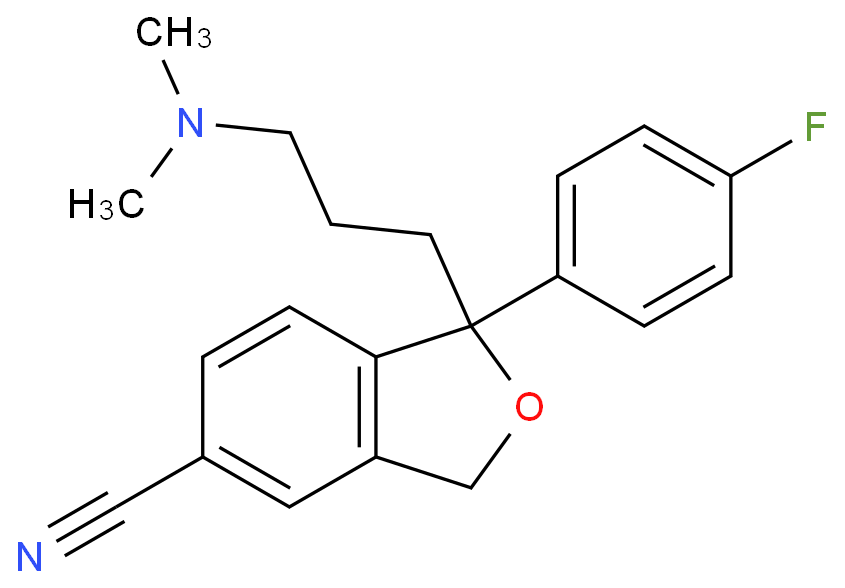 1-[3-(dimethylamino)propyl]-1-(4-fluorophenyl)-1,3-dihydro-2-benzofuran-5-carbonitrile