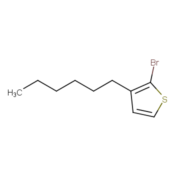 2-溴-3-己基噻吩化学结构式