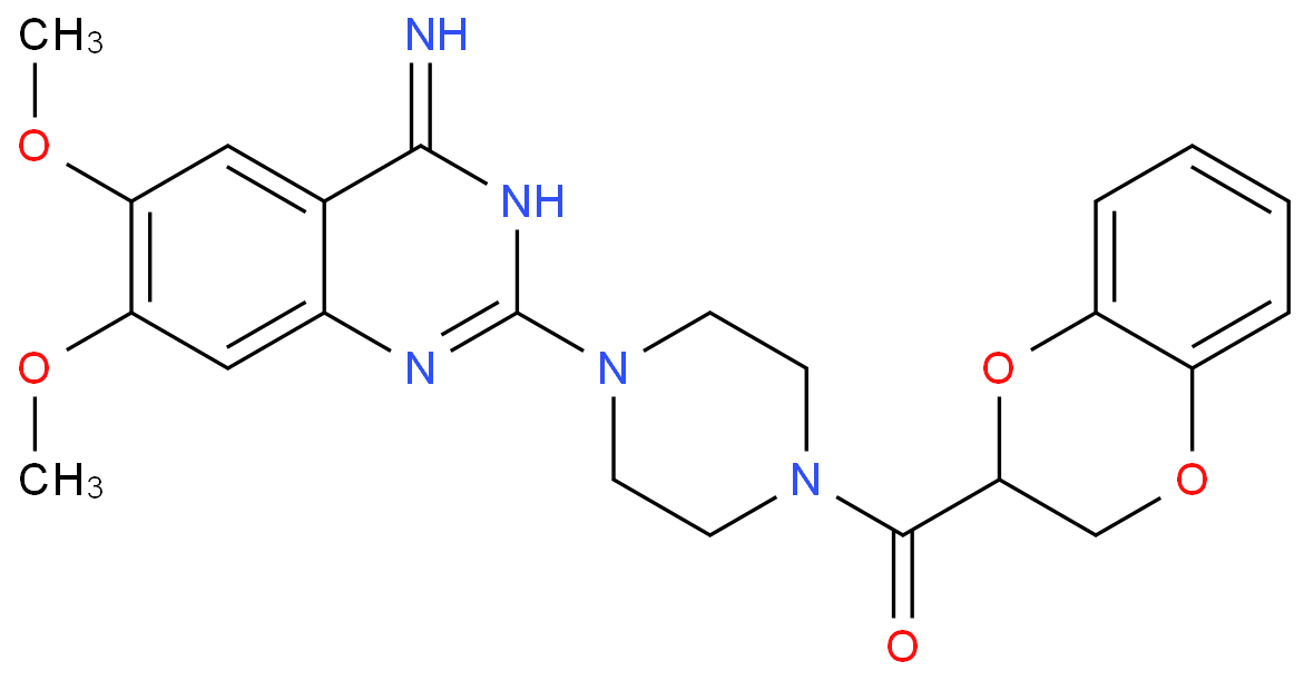 [4-(4-Amino-6,7-dimethoxy-quinazolin-2- yl)piperazin-1-yl]-(2,5-dioxabi cyclo[4.4.0]deca-6,8,10-trien-4-yl)methanone