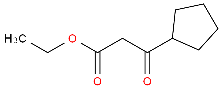 3-环戊基-3-氧代丙酸乙酯化学结构式