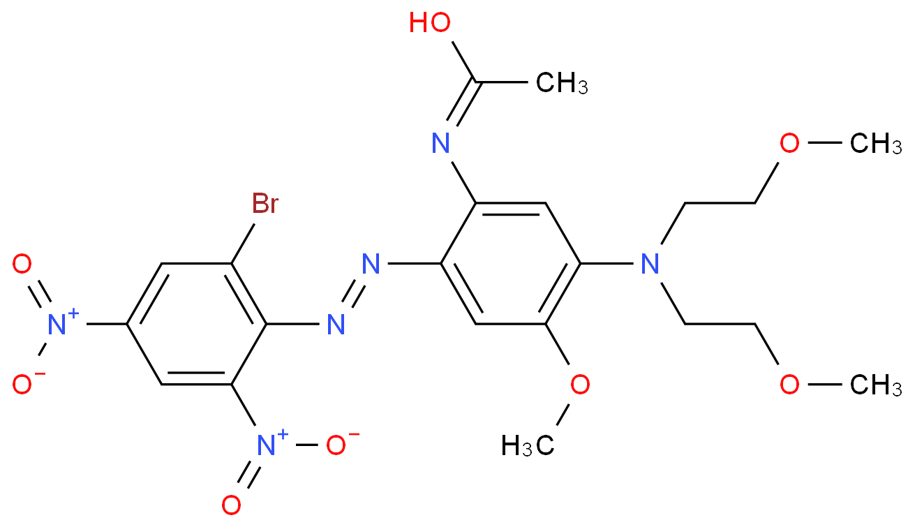 N-[5-[bis(2-methoxyethyl)amino]-2-[(2-bromo-4,6-dinitrophenyl)azo]-4-methoxyphenyl]acetamide