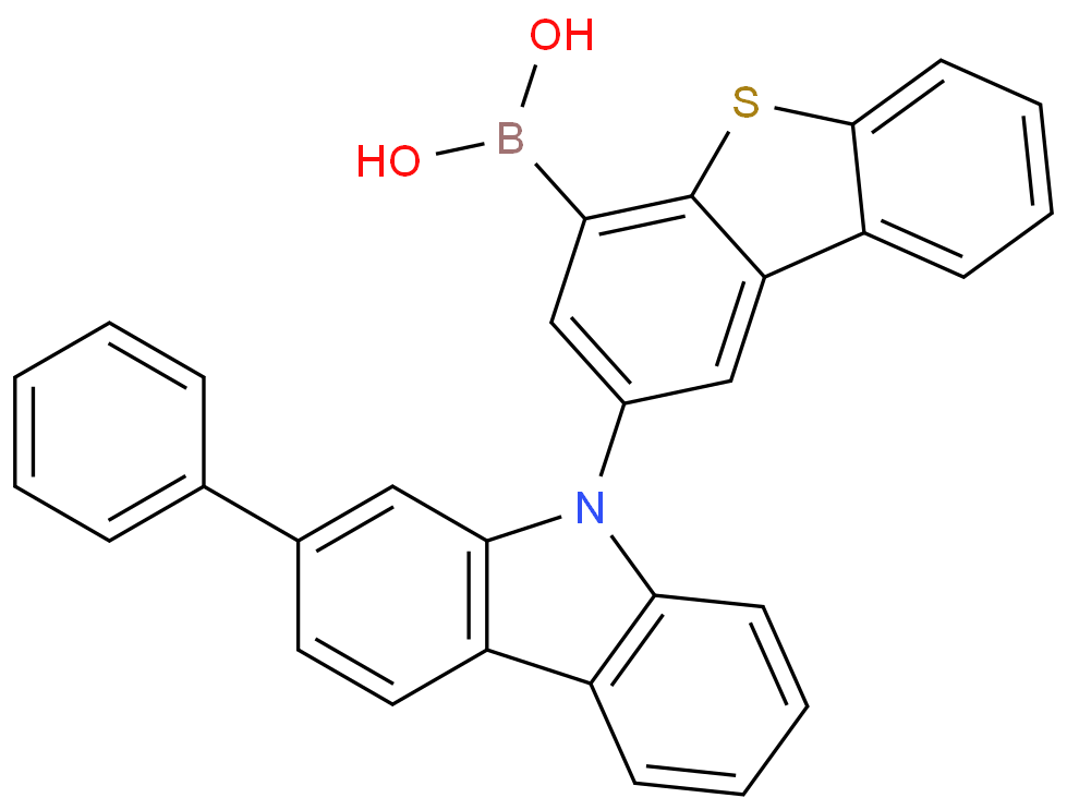 2-(2-phenyl-9H-carbazol-9-yl)dibenzo[b,d]thiophen-4-ylboronic acid