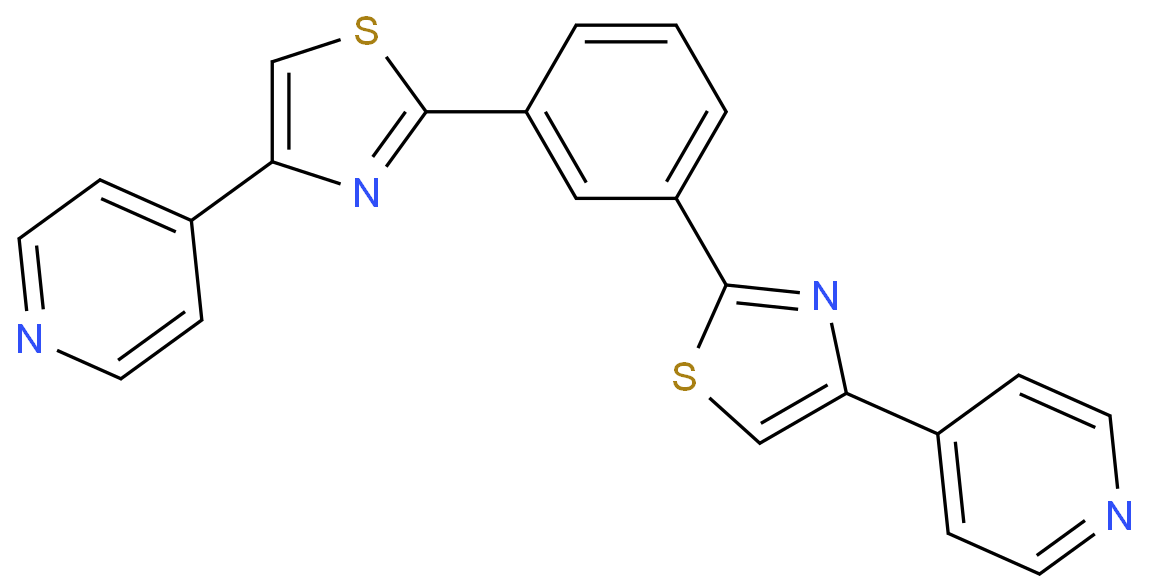 1,3-Bis[4-(4-pyridyl)-2-thiazolyl]benzene