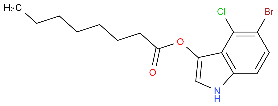 (5-bromo-4-chloro-1H-indol-3-yl) octanoate