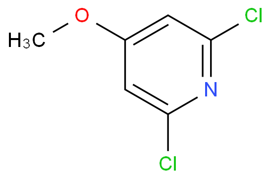 2,6-二氯-4-甲氧基吡啶化学结构式
