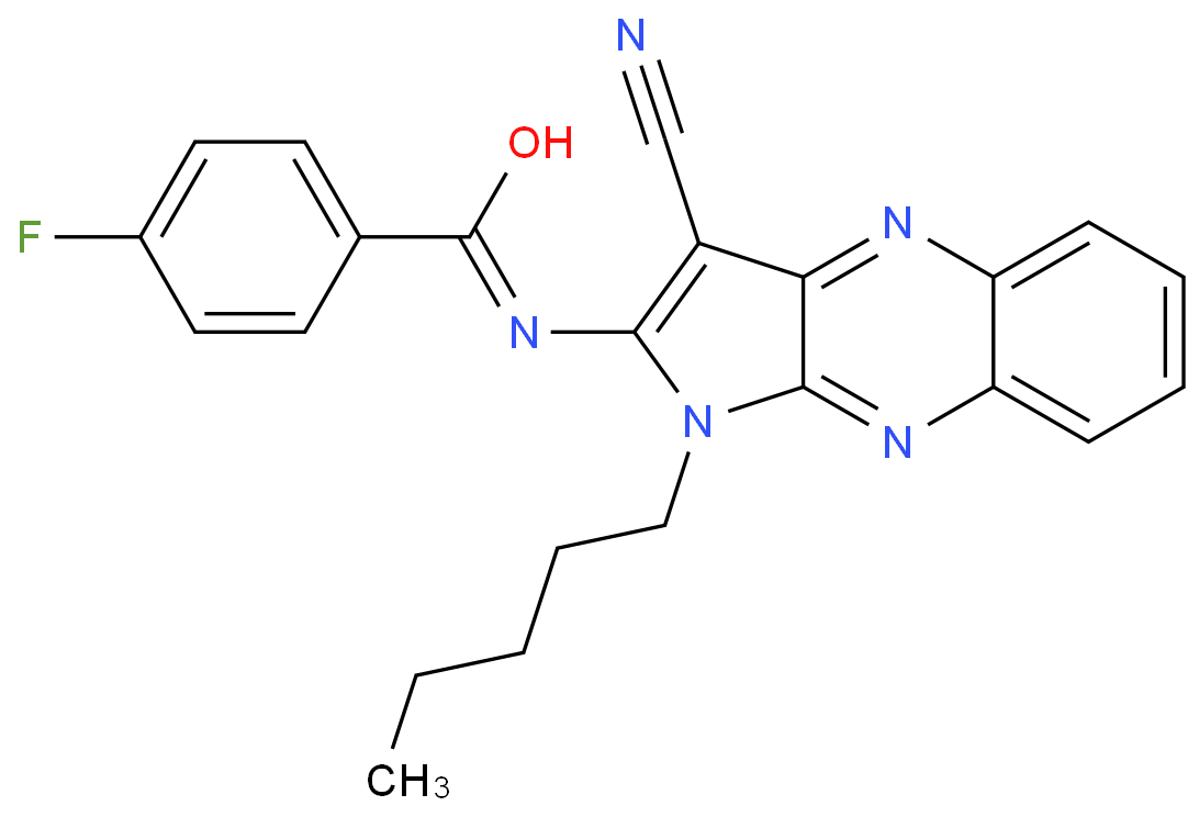 [Perfemiker]N-(3-cyano-1-pentyl-1H-pyrrolo[2,3-b]quinoxalin-2-yl)-4-fluorobenzamide,>98%