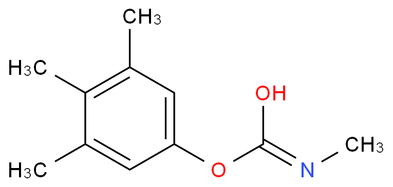 Phenol,3,4,5-trimethyl-, 1-(N-methylcarbamate)                                                                                                                                                            