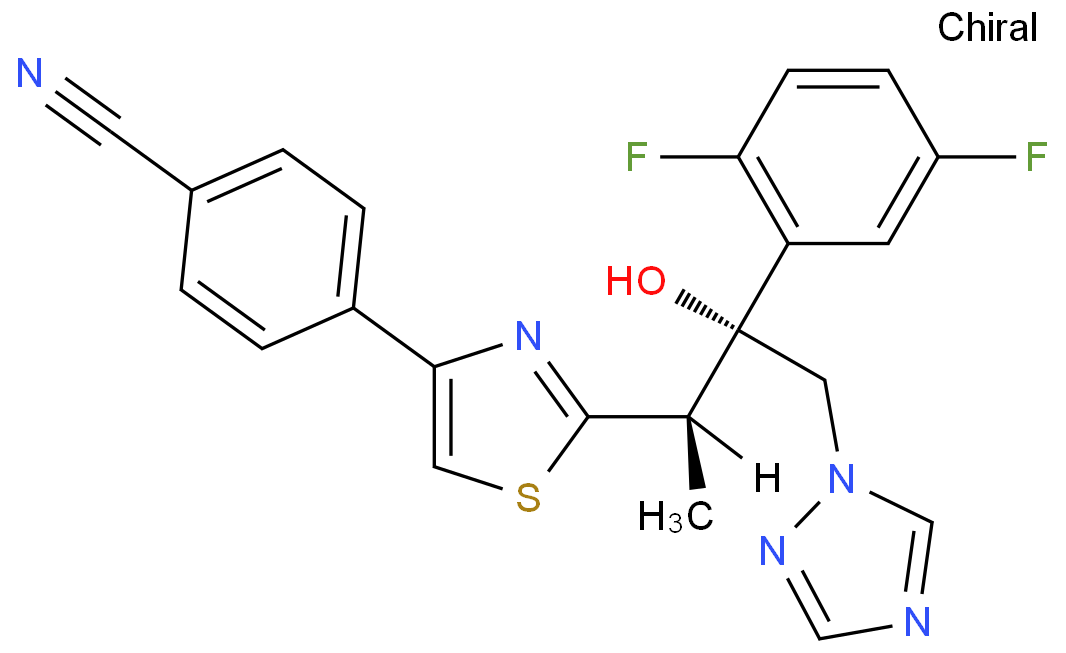 4-[2-[(1R,2R)-2-(2,5-Difluorophenyl)-2-hydroxy-1-methyl-3-(1H-1,2,4-triazol-1-yl)propyl]-4-thiazolyl]benzonitrile