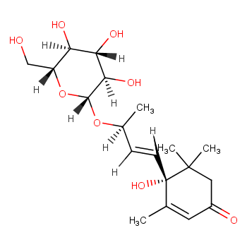 Corchoionoside C; (6S,9S)-长寿花糖甙