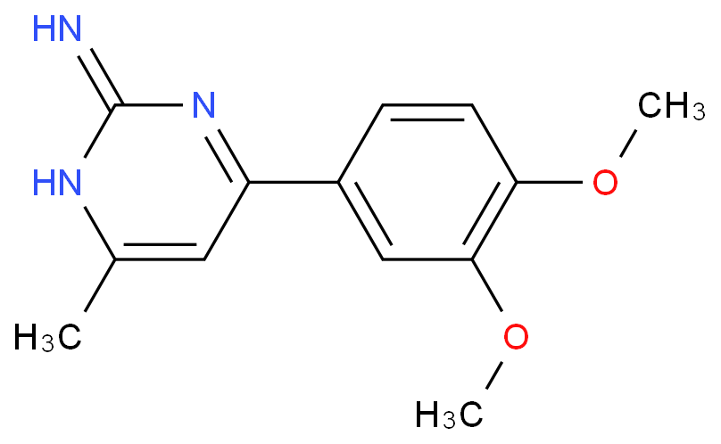 4-METHYL-6-(3,4-DIMETHOXYPHENYL)PYRIMIDIN-2-AMINE